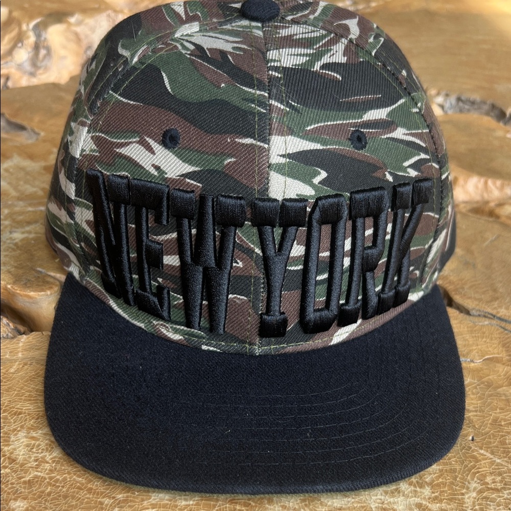 Seventy Seven Camouflage New York Cap Embroidered Lettering